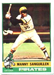 1976 Topps Baseball Cards      220     Manny Sanguillen